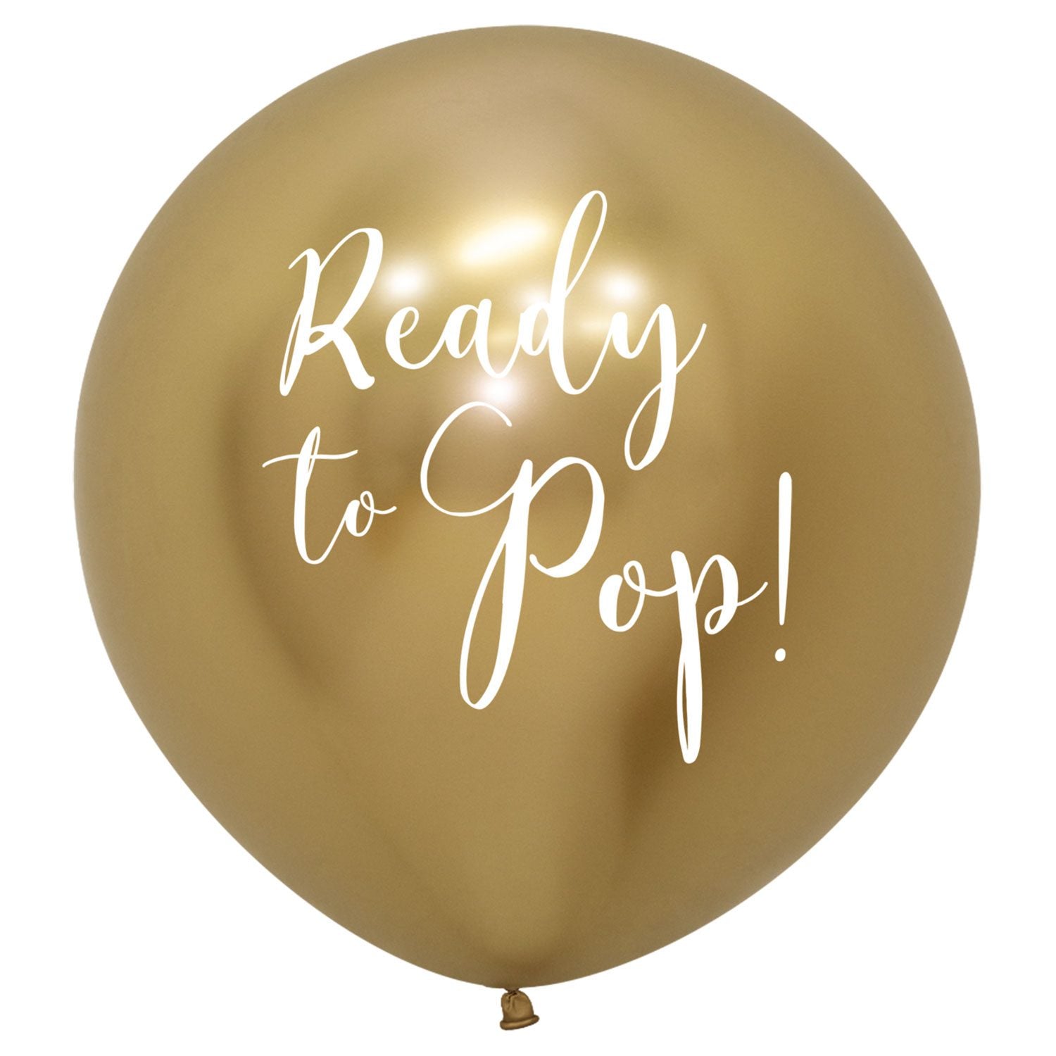 Sempertex 24 Inch Reflex Ready to Pop Gold Latex Balloons 20016214